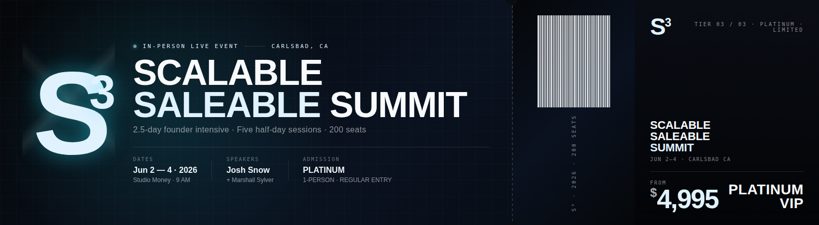 Platinum VIP ticket